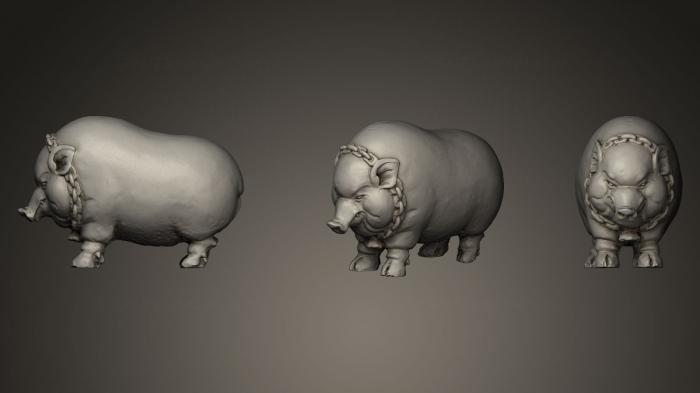 Animal figurines (STKJ_0389) 3D model for CNC machine